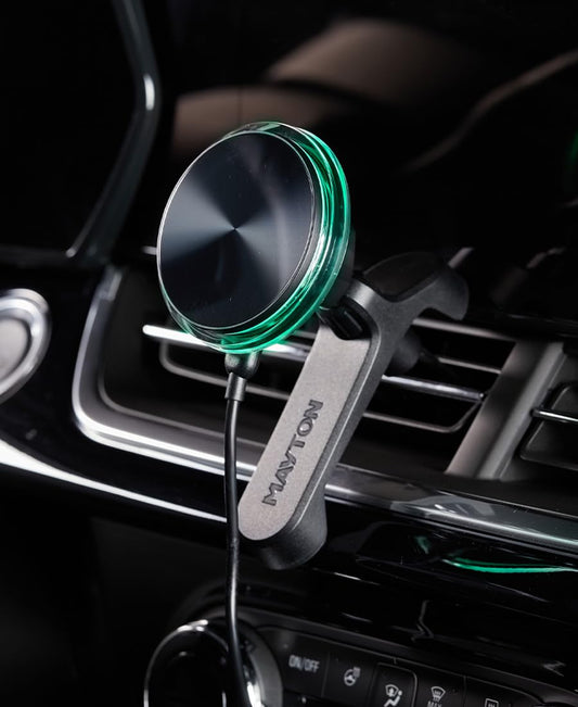 Magnetic MagSafe Car Mount Charger – 15W Fast Charging